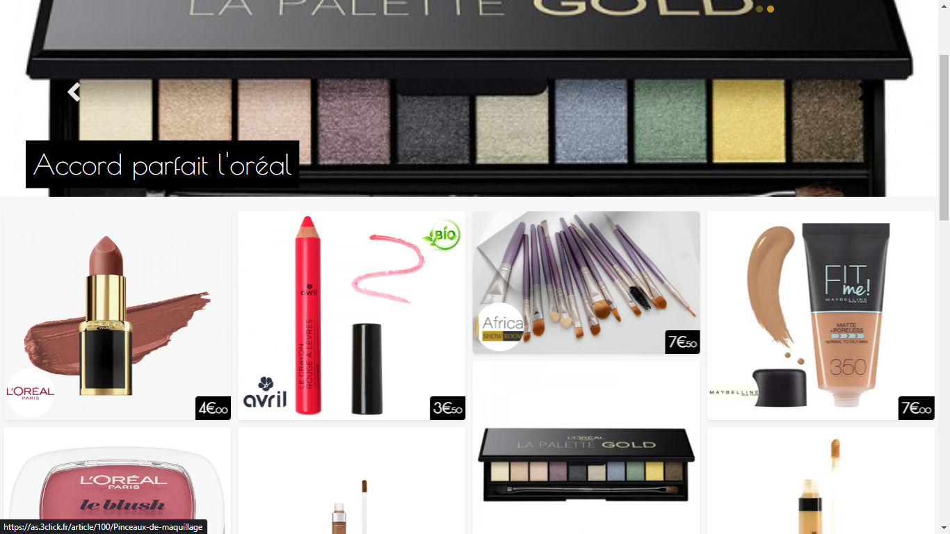 produits de beauté, paris, africa showroom