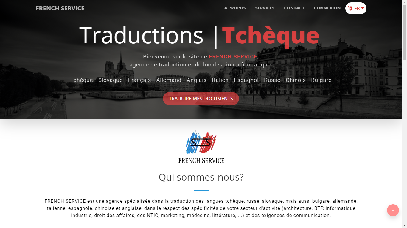 traducteur à paris, french service