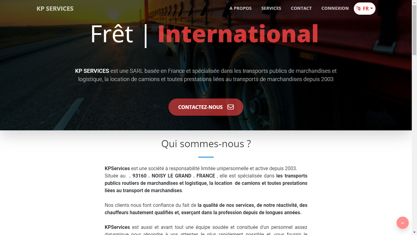 kp services, Entreprise de transports paris
